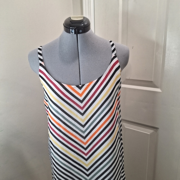 CABI Striped Chevron Summer Adjustable Straps Top Size XS - Picture 4 of 6